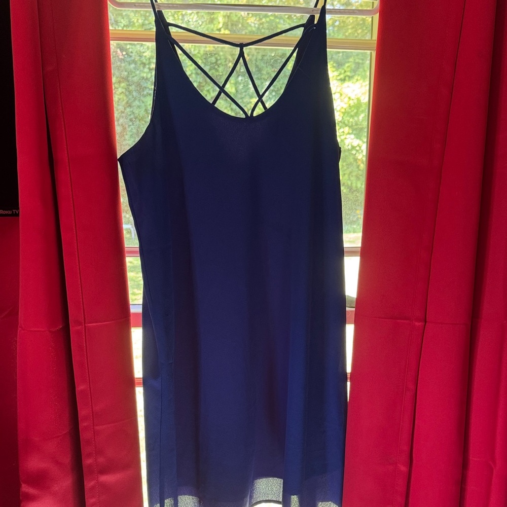 She and Sky Blue Strappy Dress